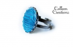 bague-bleue-turquoise-blanc