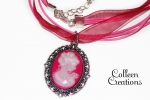 came-rose-collier-coton-ruban